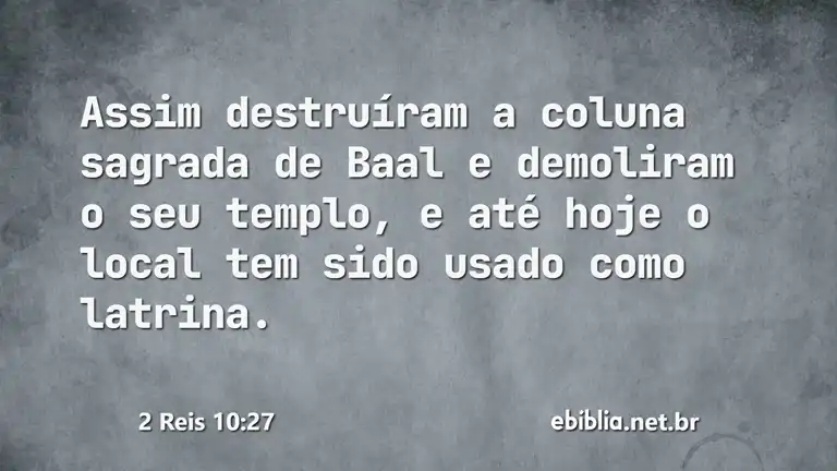 2 Reis 10:27