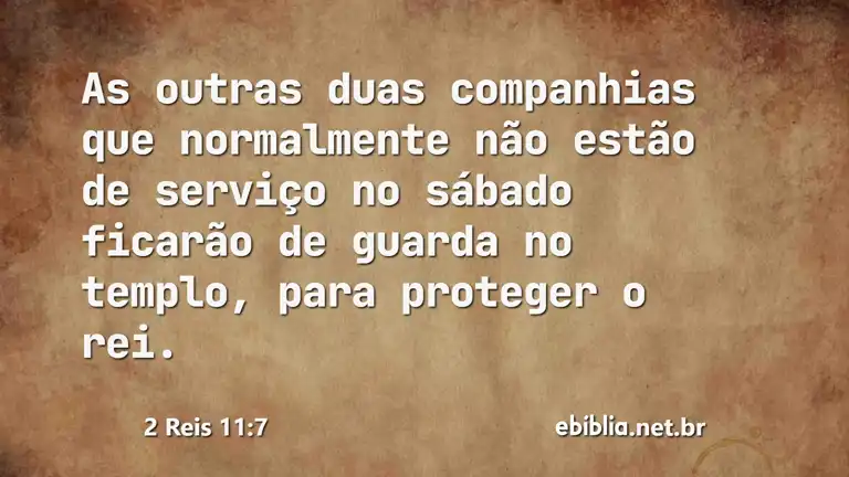 2 Reis 11:7