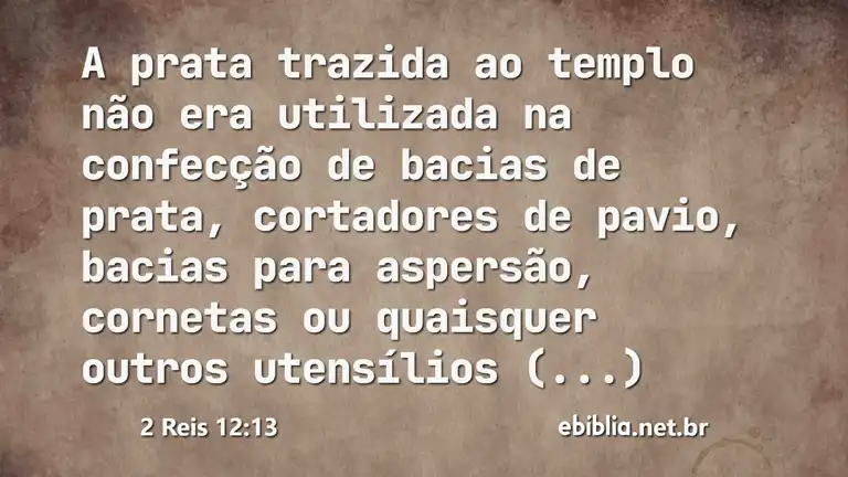 2 Reis 12:13