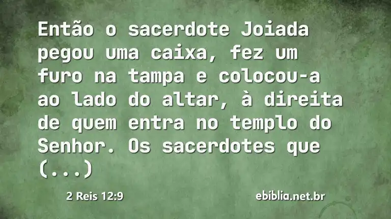 2 Reis 12:9