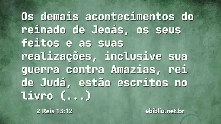 2 Reis 13:12