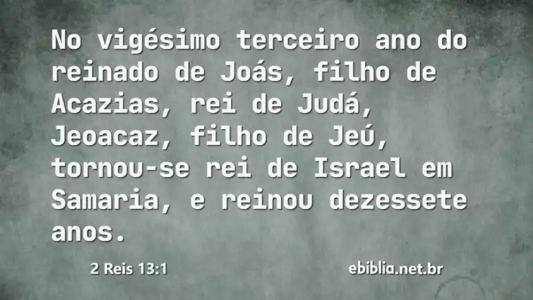 2 Reis 13:1