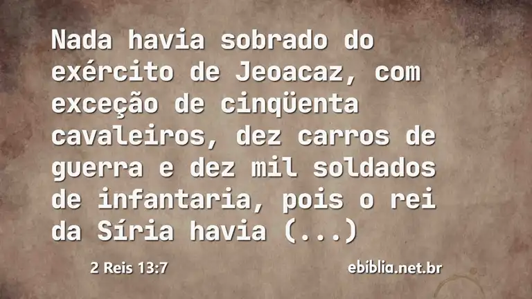 2 Reis 13:7