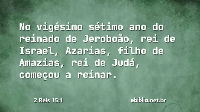 2 Reis 15:1