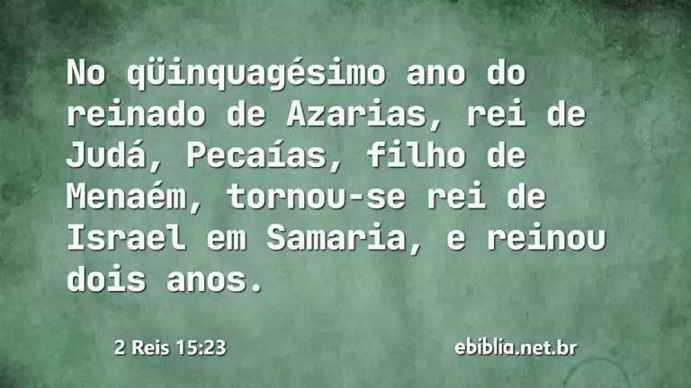 2 Reis 15:23