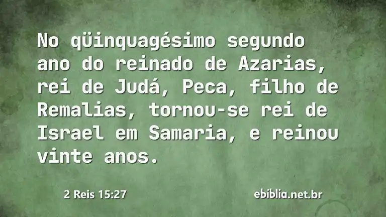 2 Reis 15:27