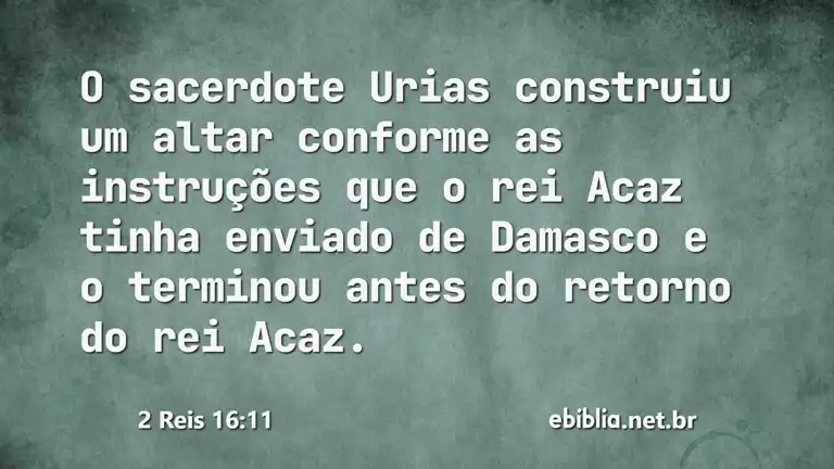 2 Reis 16:11