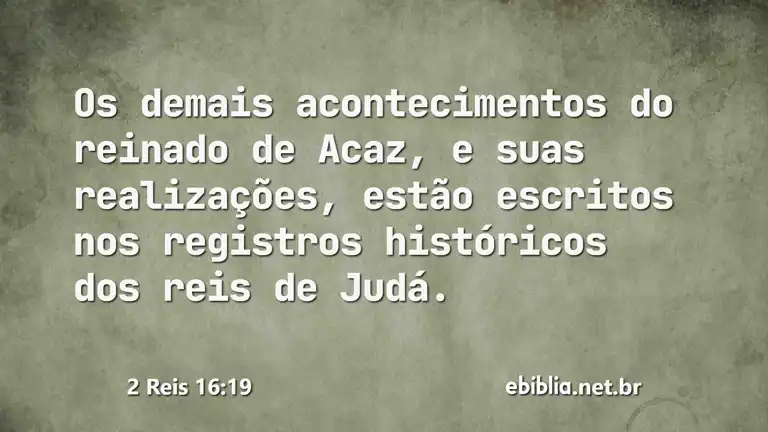 2 Reis 16:19