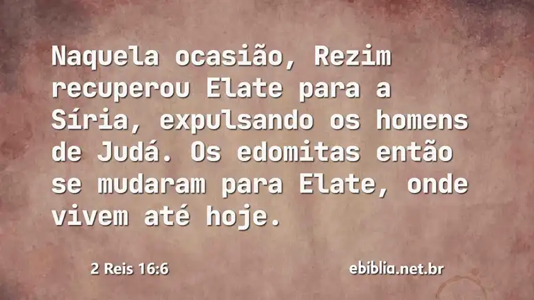 2 Reis 16:6