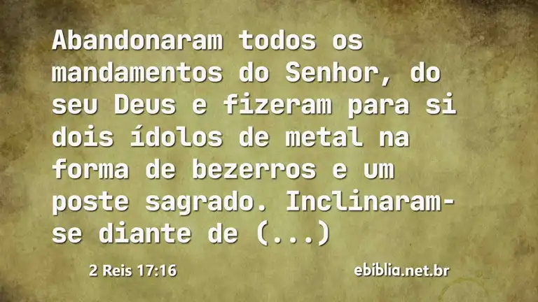 2 Reis 17:16