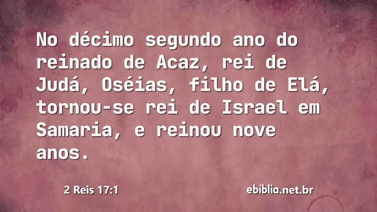 2 Reis 17:1