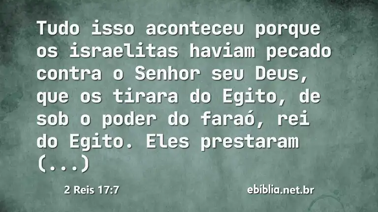 2 Reis 17:7