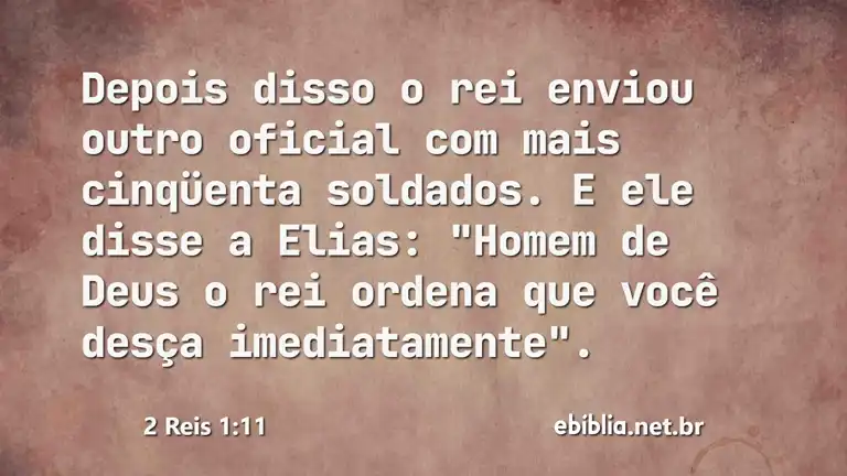 2 Reis 1:11