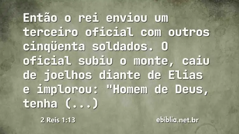 2 Reis 1:13