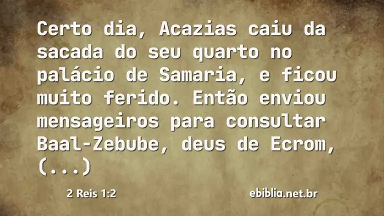 2 Reis 1:2