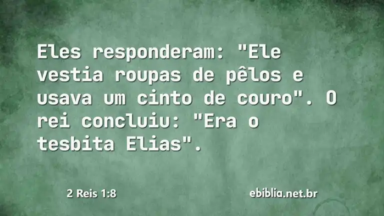 2 Reis 1:8