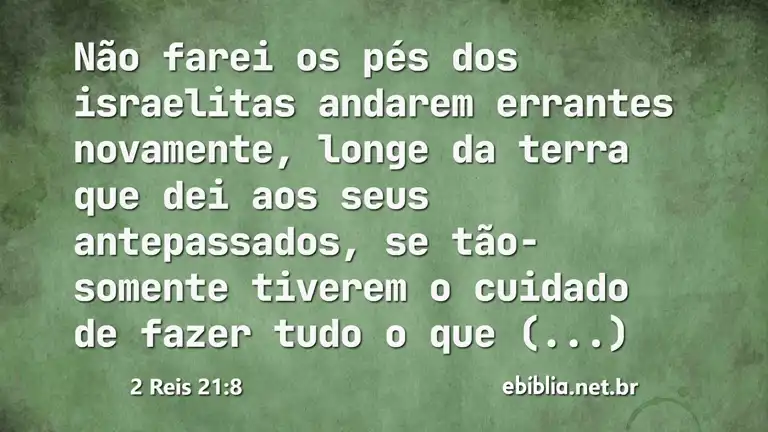 2 Reis 21:8