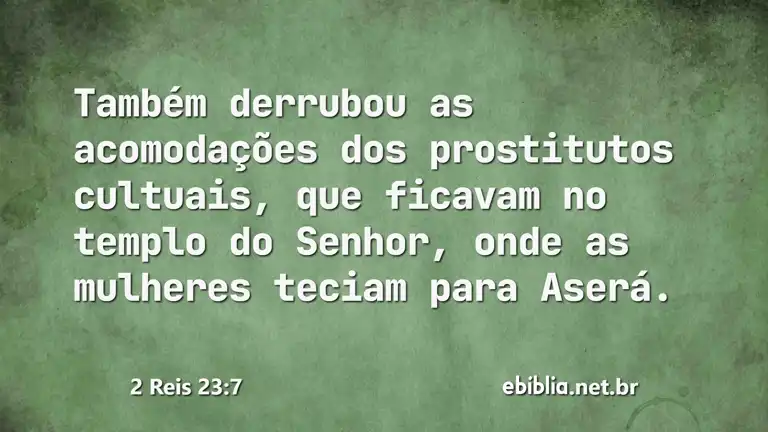 2 Reis 23:7