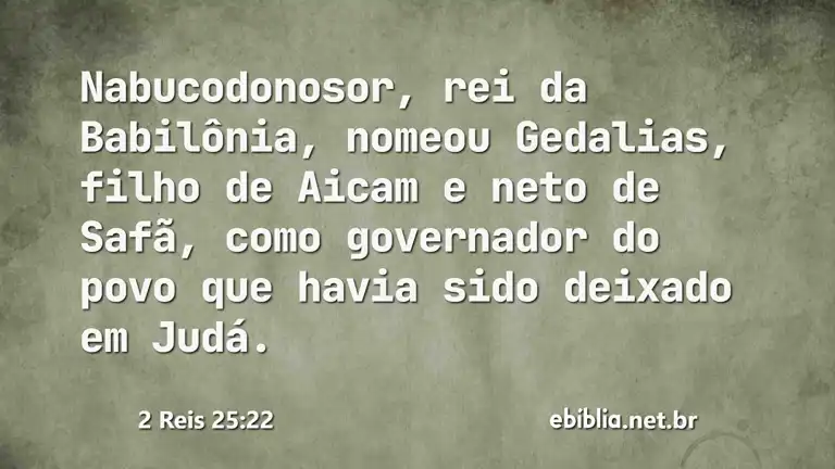 2 Reis 25:22