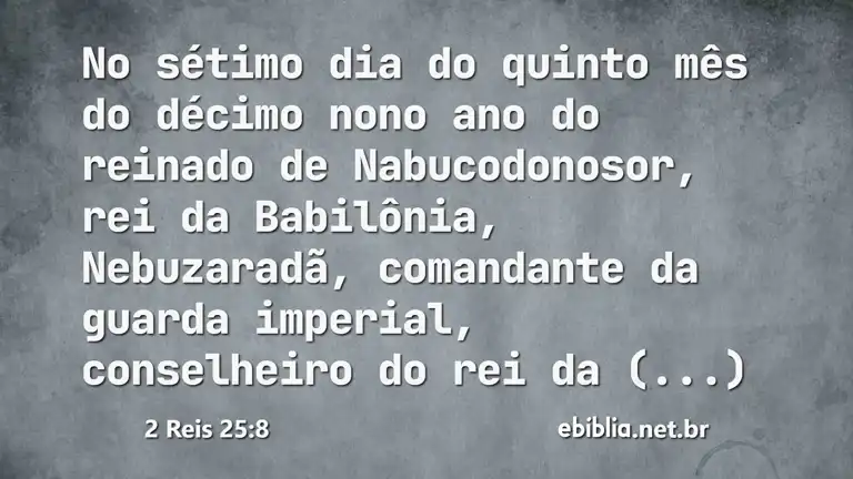 2 Reis 25:8