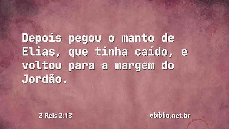 2 Reis 2:13