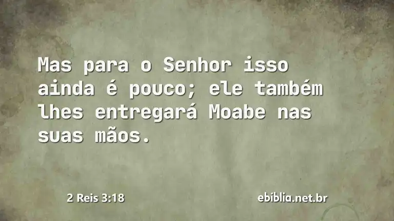 2 Reis 3:18