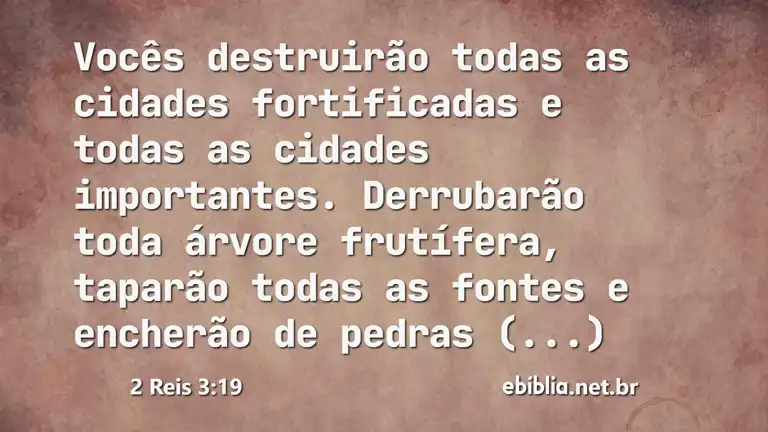 2 Reis 3:19