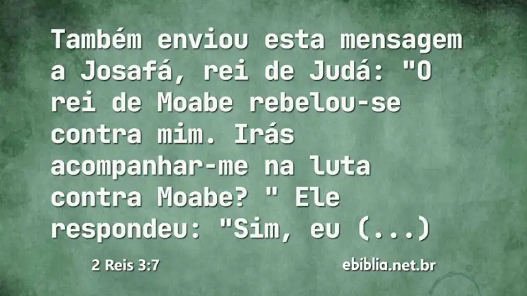 2 Reis 3:7