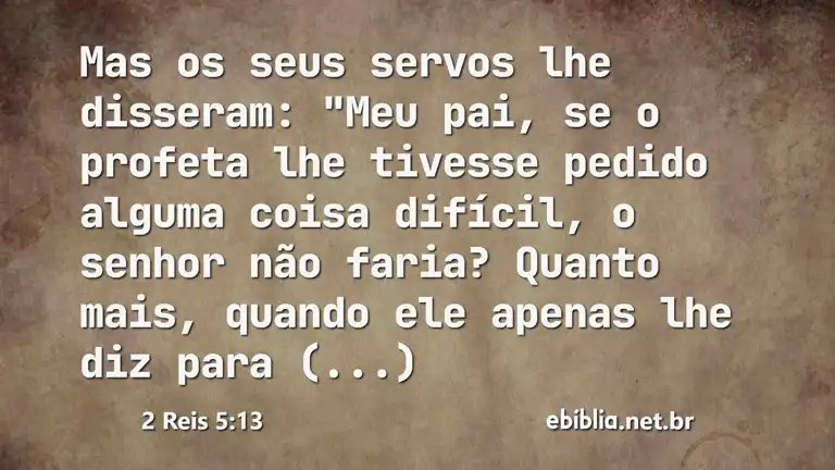 2 Reis 5:13