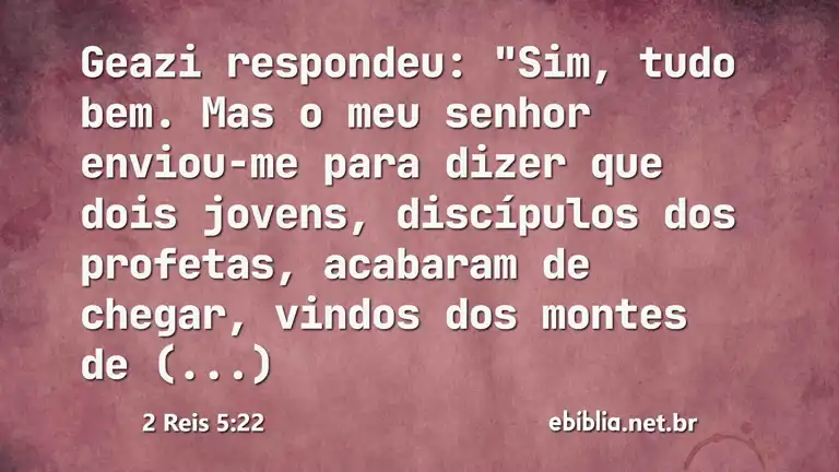 2 Reis 5:22