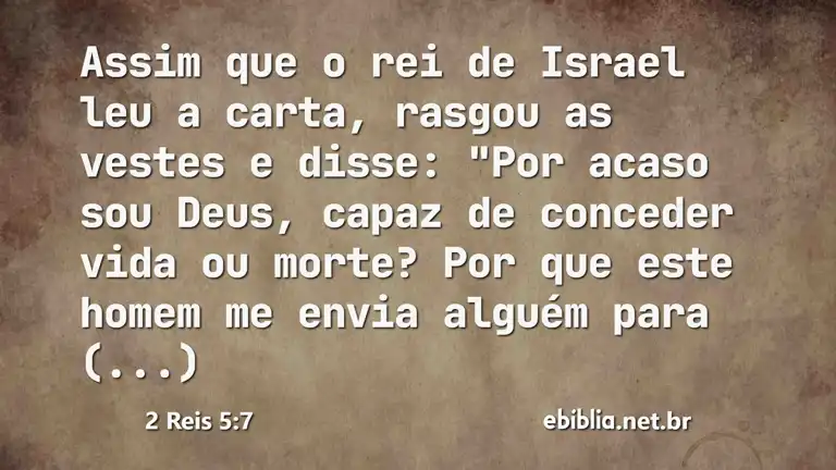 2 Reis 5:7