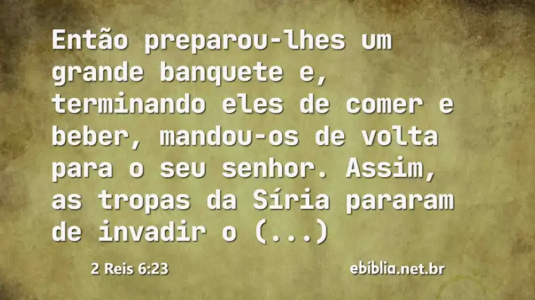 2 Reis 6:23