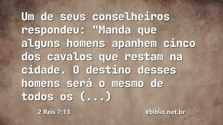 2 Reis 7:13