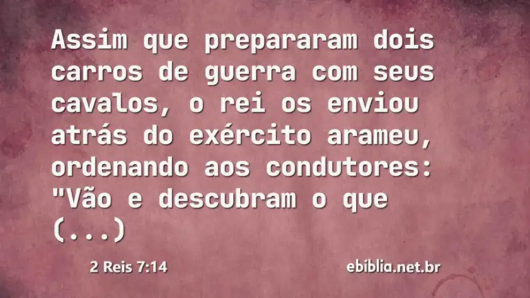 2 Reis 7:14