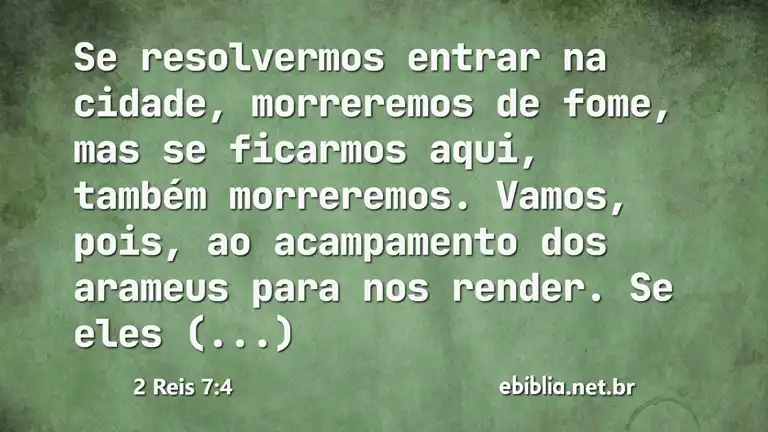 2 Reis 7:4