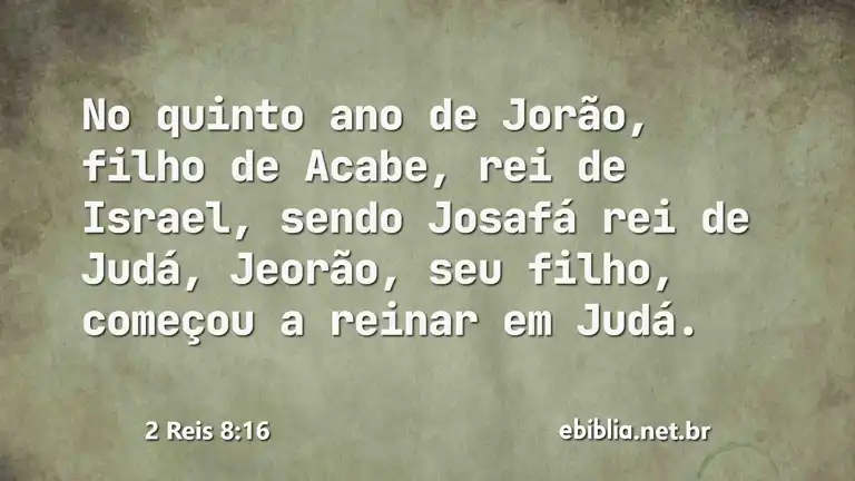 2 Reis 8:16