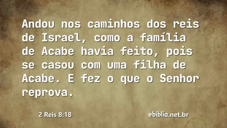 2 Reis 8:18