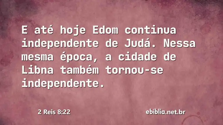 2 Reis 8:22