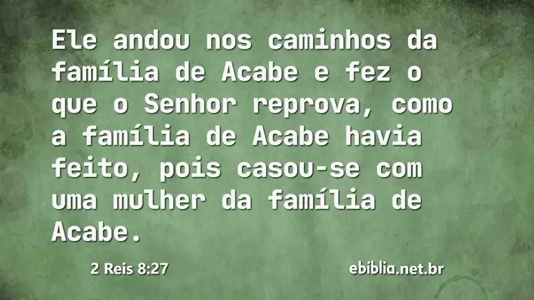 2 Reis 8:27