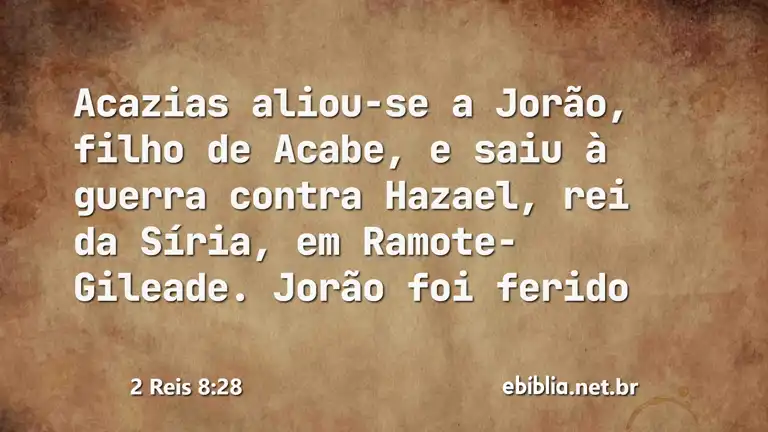 2 Reis 8:28