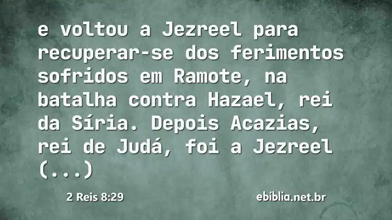 2 Reis 8:29