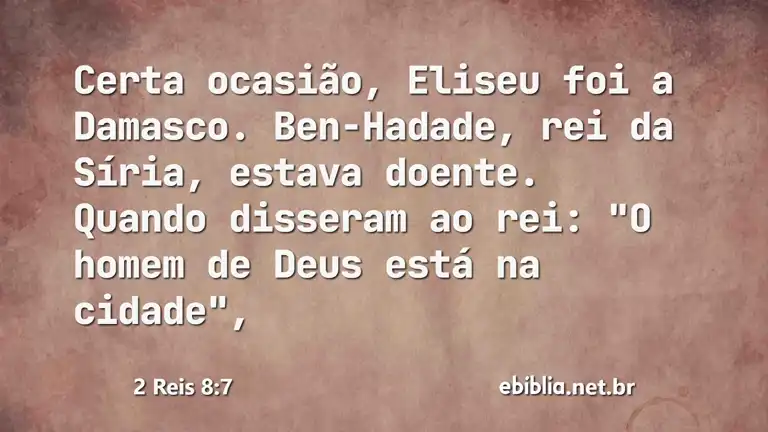 2 Reis 8:7