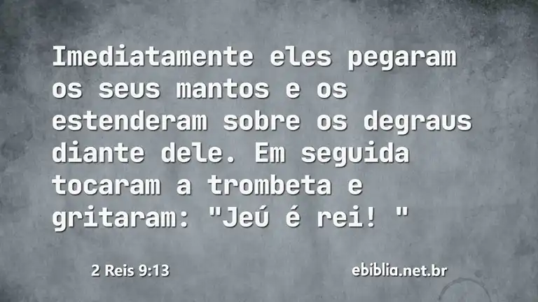 2 Reis 9:13