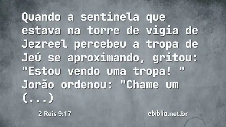 2 Reis 9:17