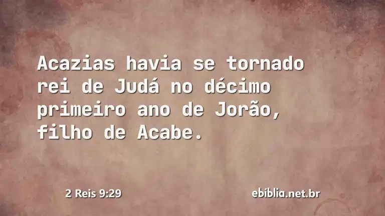 2 Reis 9:29