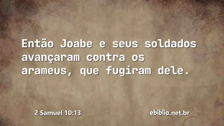 2 Samuel 10:13