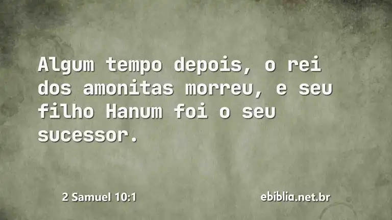 2 Samuel 10:1