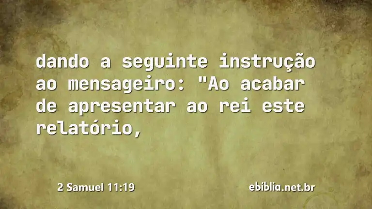 2 Samuel 11:19