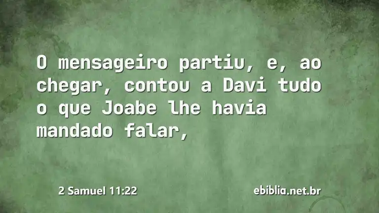 2 Samuel 11:22