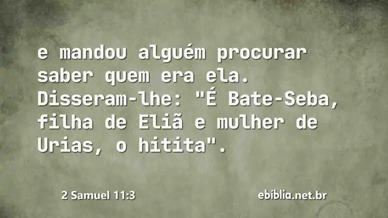 2 Samuel 11:3